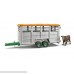 Bruder Livestock Trailer Vehicle with 1 Cow Brown Black One Size B01AJFXQBK